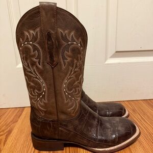 Vamp Genuine Alligator Lucchese boots